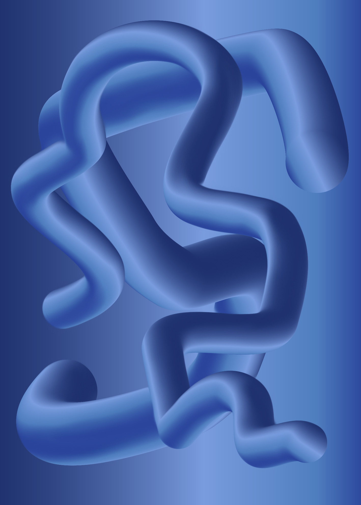 Poster - WORM - BLÅ